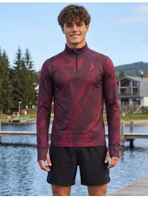 Moški športni pulover premium plus ALTISPORT VOJ/ALM072MI04 VINSKO RDEČE