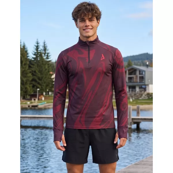  Moški športni pulover premium plus ALTISPORT VOJ/ALM072MI04 VINSKO RDEČE 