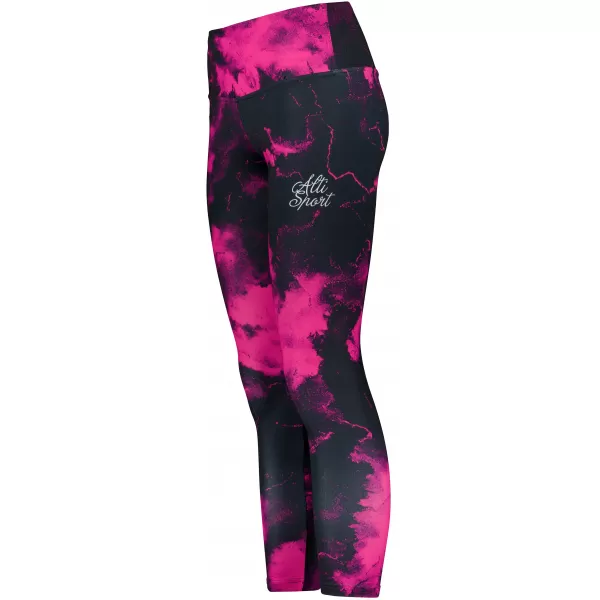  Ženske dolge premium pajkice ALTISPORT VOJ/ALW066LEG01 ČRNO ROZA 