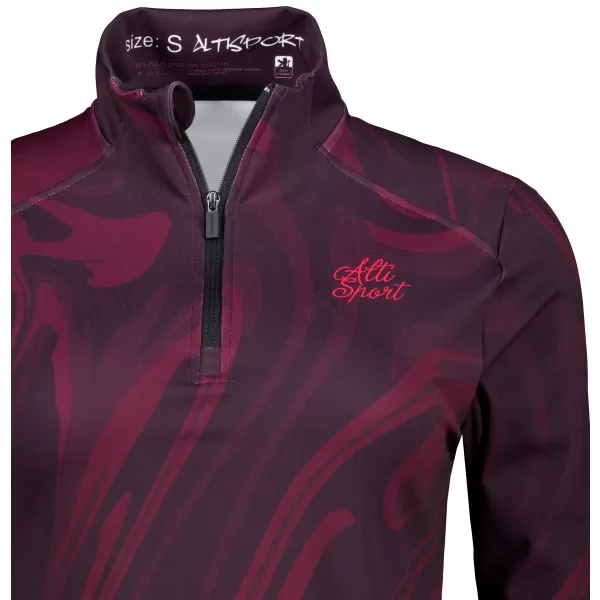  Ženski premium plus športni pulover ALTISPORT VOJ/ALW072MI04 VINSKO RDEČE 
