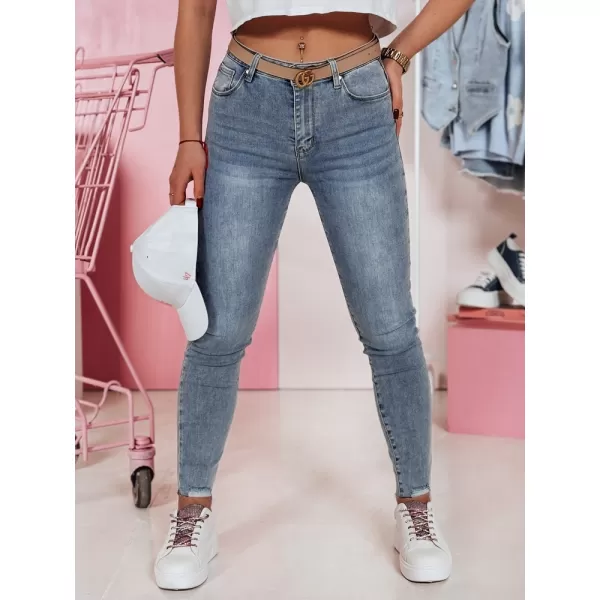  Ženske hlače DSTREET SKINLENA UY2374 SVETLO MODRA 