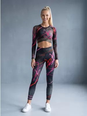 Ženske dolge premium pajkice ALTISPORT VOJ/ALW082LEG01 ČRNA