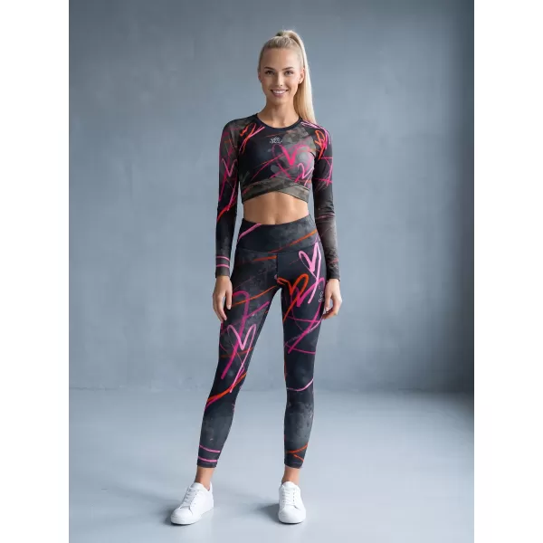  Ženske dolge premium pajkice ALTISPORT VOJ/ALW082LEG01 ČRNA 
