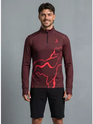 Moški športni pulover premium plus ALTISPORT VOJ/ALM073MI04 VINSKO RDEČE