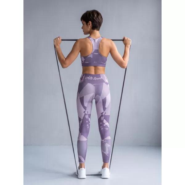  Ženske dolge premium pajkice ALTISPORT VOJ/ALW080LEG01 SIVO-VIJOLIČNA 