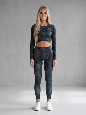 Ženske dolge premium pajkice ALTISPORT VOJ/ALW072LEG01 ČRNA
