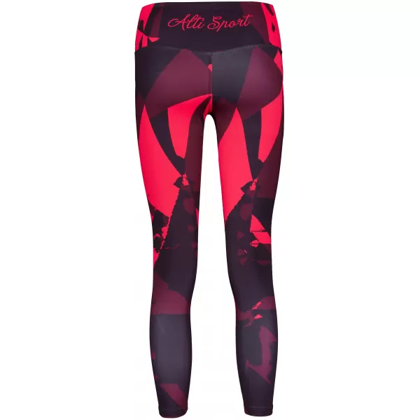  Ženske dolge premium pajkice ALTISPORT VOJ/ALW080LEG01 VINSKO RDEČE 