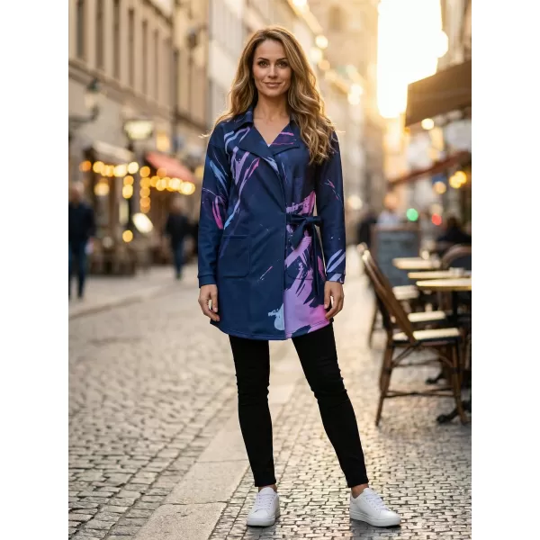  Ženska vrhunska torba za pulover ALTISPORT VOJ/ALW074MI05 MODRO-VIJOLIČNA 