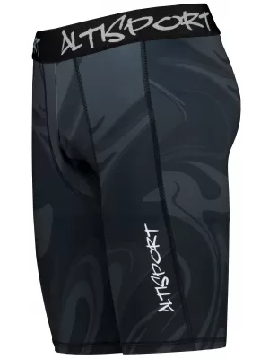 Moške športne pajkice nad koleni premium ALTISPORT VOJ/ALM072LEG02 ČRNA