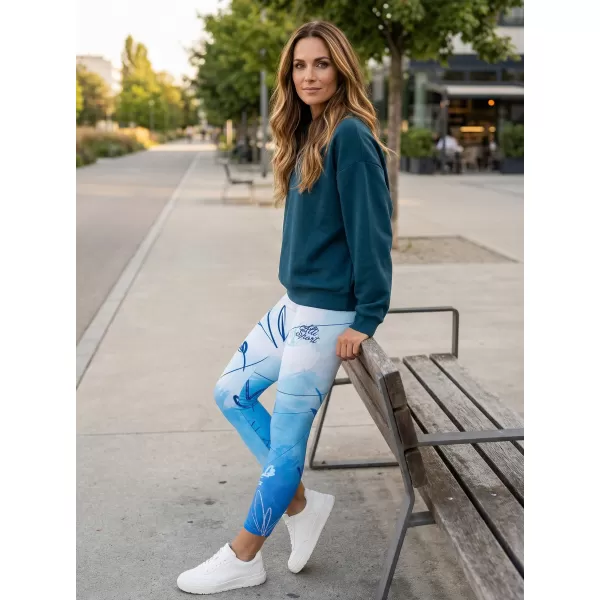  Ženske dolge premium pajkice ALTISPORT VOJ/ALW083LEG01 BELO MODRA 