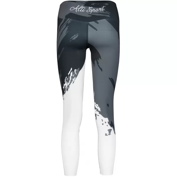  Ženske dolge premium pajkice ALTISPORT VOJ/ALW081LEG01 ČRNO-SIVA 