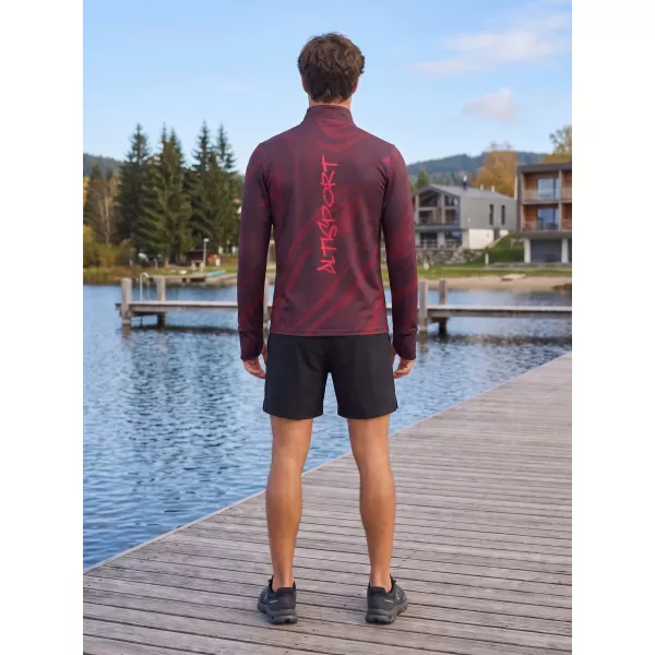  Moški športni pulover premium plus ALTISPORT VOJ/ALM072MI04 VINSKO RDEČE 