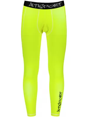 Moške dolge vrhunske športne pajkice ALTISPORT VOJ/ALM000LEG01 FLUO-RUMENA