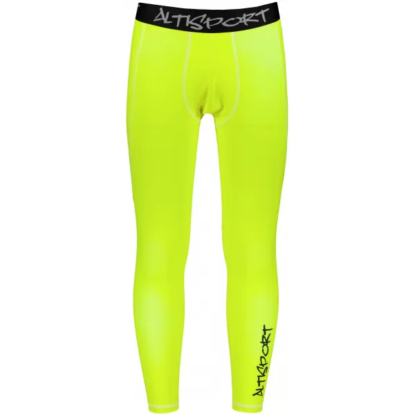  Moške dolge vrhunske športne pajkice ALTISPORT VOJ/ALM000LEG01 FLUO-RUMENA 