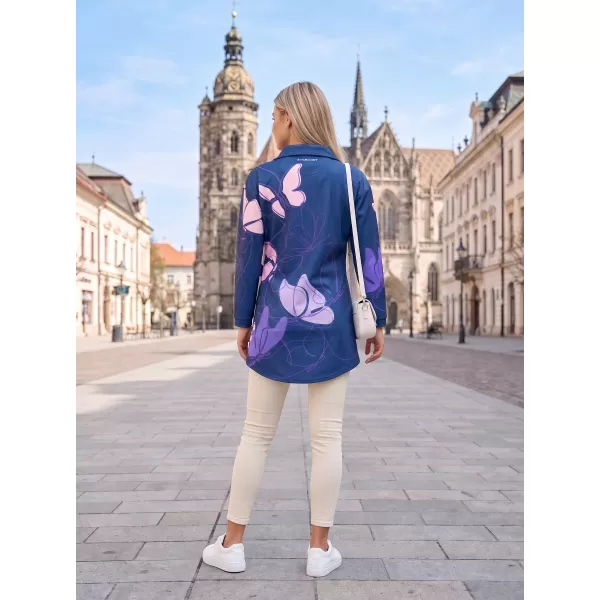 Ženska vrhunska torba za pulover ALTISPORT VOJ/ALW086MI05 TEMNO MODRO-VIJOLIČNA 