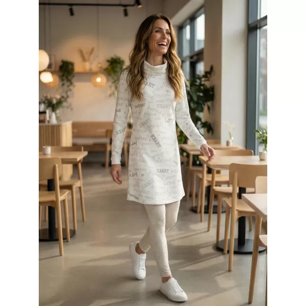  Ženski premium podaljšan pulover ALTISPORT VOJ/ALW067MI06 BELA 