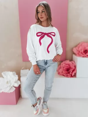 Ženska velika pulover DSTREET SOFTTIE BY1359 BELA