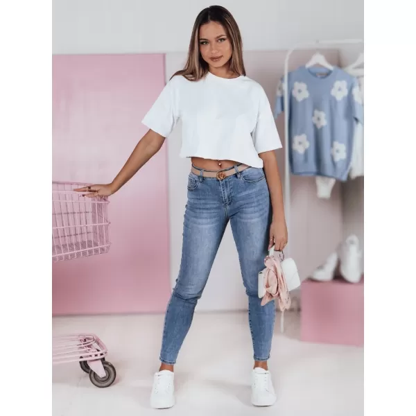  Ženske hlače DSTREET SKINNTON UY2350 MODRO 