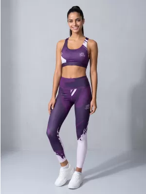 Ženske dolge premium pajkice ALTISPORT VOJ/ALW081LEG01 TEMNO VIJOLIČNA