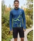 Moški športni pulover premium plus ALTISPORT VOJ/ALM073MI04 MORNARSKO-FLUO RUMENA