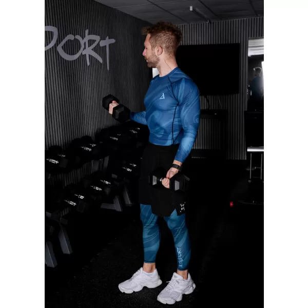  Moške dolge vrhunske športne pajkice ALTISPORT VOJ/ALM072LEG01 KEROZIN 