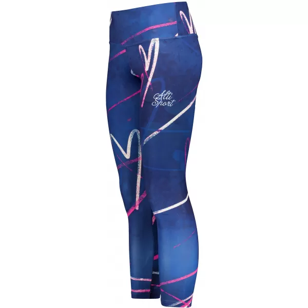  Ženske dolge premium pajkice ALTISPORT VOJ/ALW082LEG01 TEMNO MODRA 