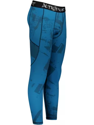 Moške dolge vrhunske športne pajkice ALTISPORT VOJ/ALM079LEG01 MODRA