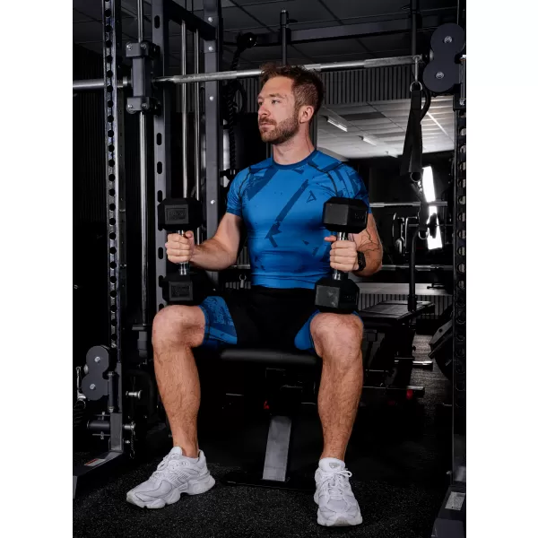 Moške športne pajkice nad koleni premium ALTISPORT VOJ/ALM079LEG02 MODRA 