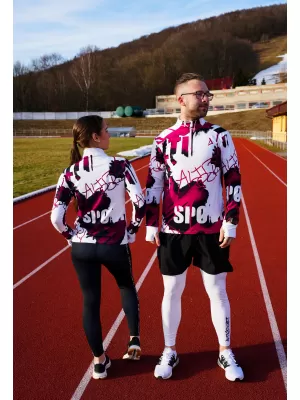 Moški športni pulover premium plus ALTISPORT VOJ/ALM076MI04 BELA/RDEČA