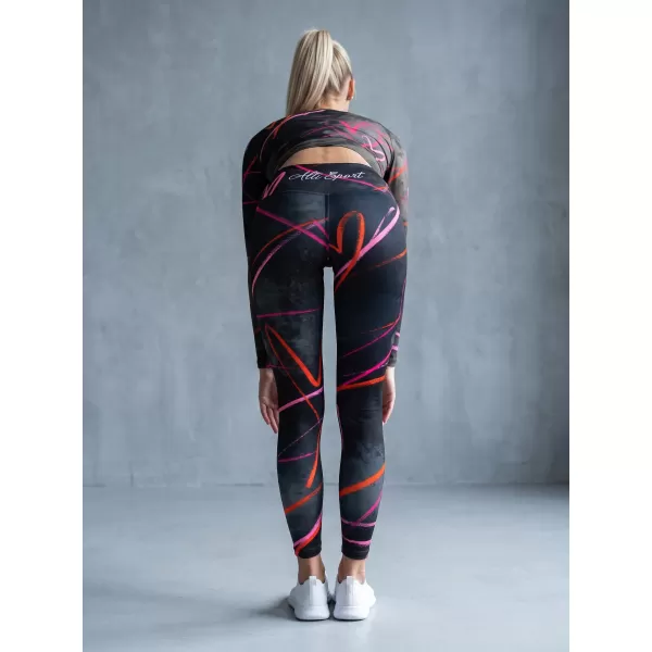  Ženske dolge premium pajkice ALTISPORT VOJ/ALW082LEG01 ČRNA 