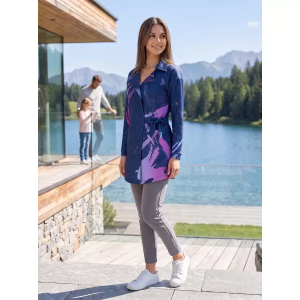  Ženska vrhunska torba za pulover ALTISPORT VOJ/ALW074MI05 MODRO-VIJOLIČNA 
