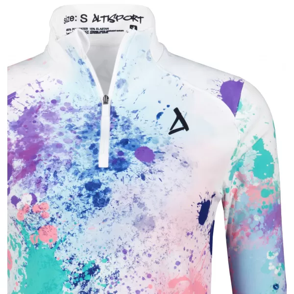  Ženski premium plus športni pulover ALTISPORT VOJ/ALW055MI04 VIJOLIČNA/ZELENA 