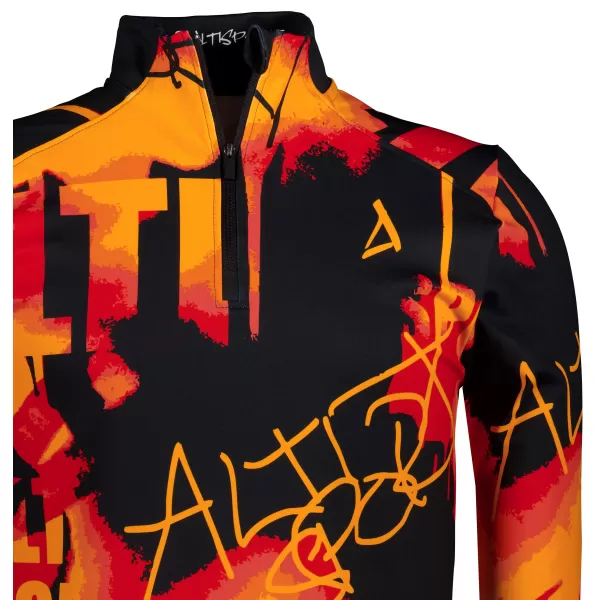  Moški športni pulover premium plus ALTISPORT VOJ/ALM076MI04 ORANŽNA/ČRNA 