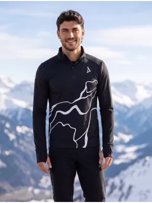 Moški športni pulover premium plus ALTISPORT VOJ/ALM073MI04 ČRNA