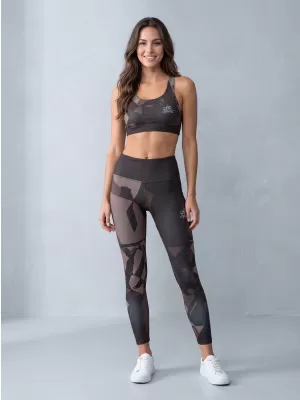Ženske dolge premium pajkice ALTISPORT VOJ/ALW080LEG01 TEMNO RJAVA