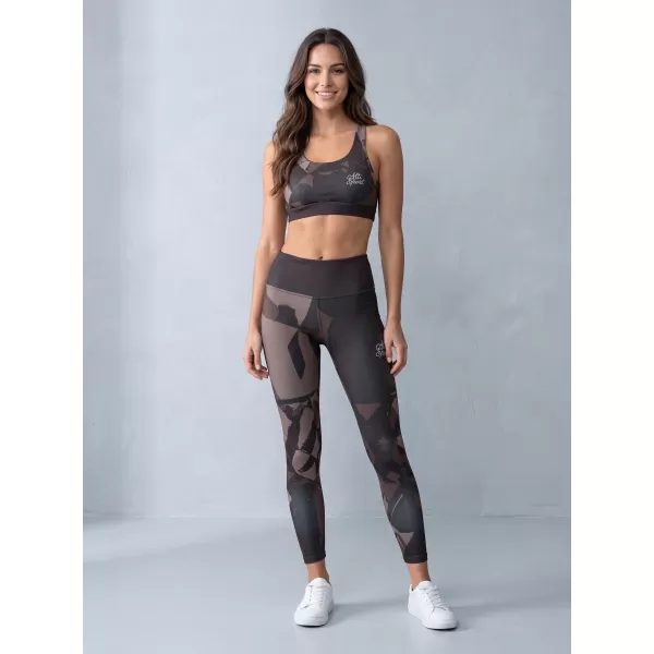  Ženske dolge premium pajkice ALTISPORT VOJ/ALW080LEG01 TEMNO RJAVA 