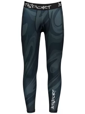 Moške dolge vrhunske športne pajkice ALTISPORT VOJ/ALM072LEG01 ČRNA