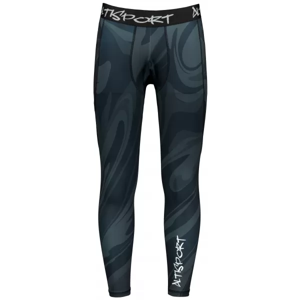  Moške dolge vrhunske športne pajkice ALTISPORT VOJ/ALM072LEG01 ČRNA 