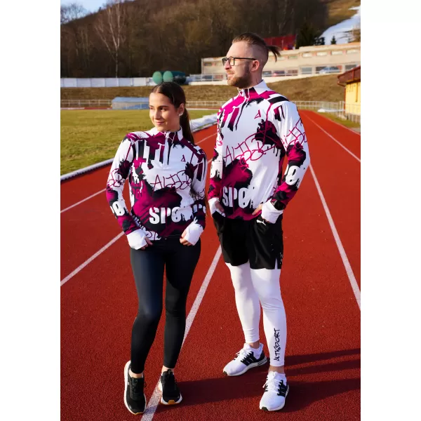  Ženski premium plus športni pulover ALTISPORT VOJ/ALW076MI04 BELO/VINO 