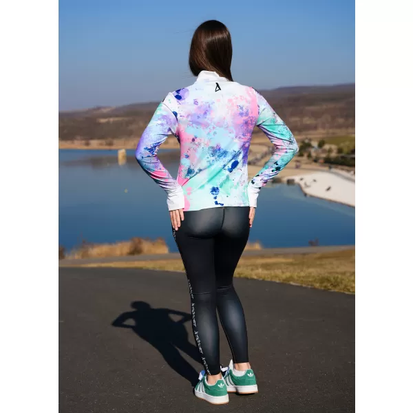  Ženski premium plus športni pulover ALTISPORT VOJ/ALW055MI04 VIJOLIČNA/ZELENA 