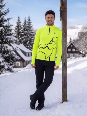Moški športni pulover premium plus ALTISPORT VOJ/ALM073MI04 FLUO-RUMENA