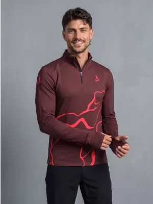 Moški športni pulover premium plus ALTISPORT VOJ/ALM073MI04 VINSKO RDEČE