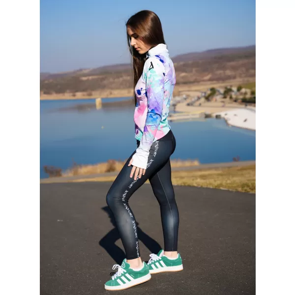  Ženski premium plus športni pulover ALTISPORT VOJ/ALW055MI04 VIJOLIČNA/ZELENA 