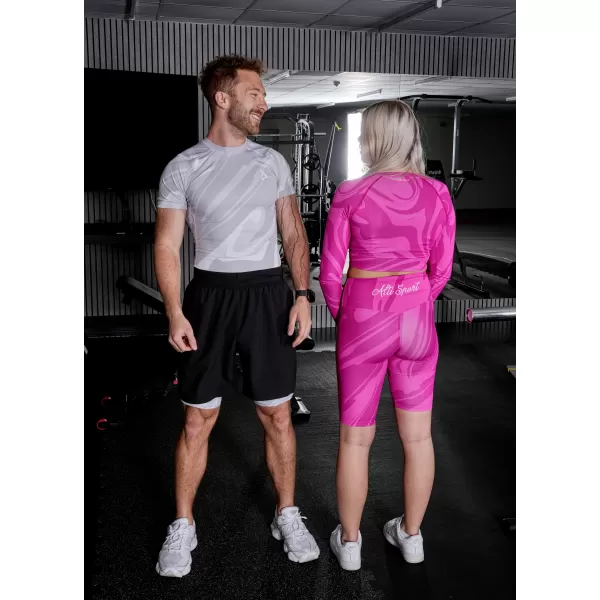  Moške športne pajkice nad koleni premium ALTISPORT VOJ/ALM072LEG02 SIVA 