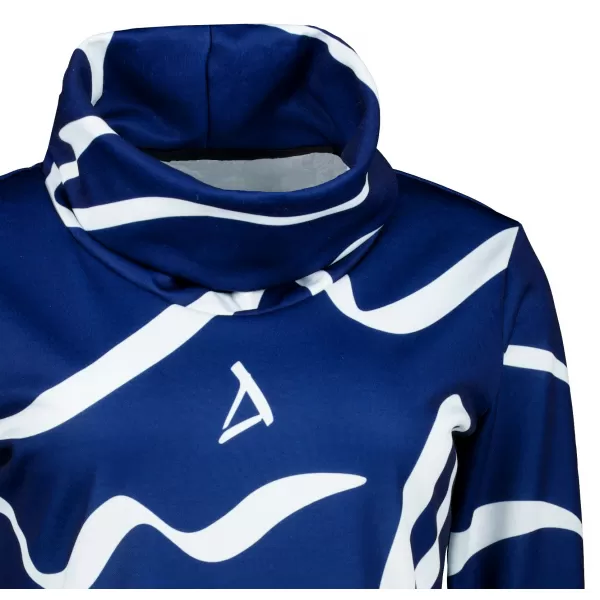  Ženski premium podaljšan pulover ALTISPORT VOJ/ALW088MI06 TEMNO MODRA 