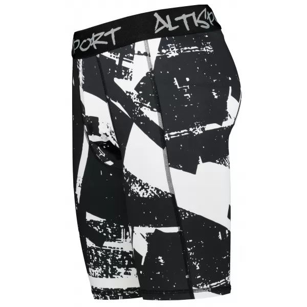  Moške športne pajkice nad koleni premium ALTISPORT VOJ/ALM079LEG02 ČRNO-BELO 