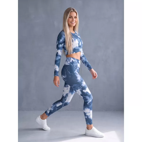  Ženske dolge premium pajkice ALTISPORT VOJ/ALW066LEG01 TEMNO MODRA 