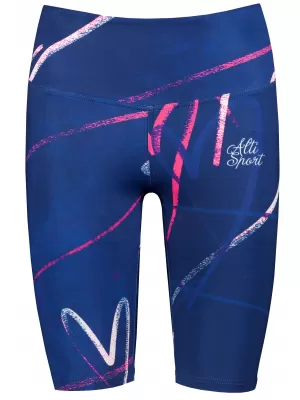 Ženske pajkice nad koleni premium ALTISPORT VOJ/ALW082LEG02 TEMNO MODRA