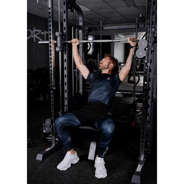  Moške dolge vrhunske športne pajkice ALTISPORT VOJ/ALM072LEG01 ČRNA 