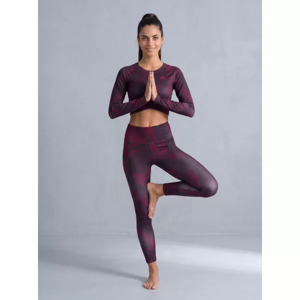 Ženske dolge premium pajkice ALTISPORT VOJ/ALW072LEG01 VINSKO RDEČE 
